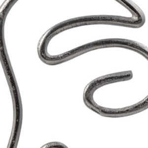 Homeroots Set Of Two Black And Silver Aluminum Tabletop Sculpture  Aluminum 568875