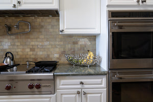 Homeroots 22" Silver Aluminum Faux Coral Oval Centerpiece Bowl   568879