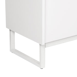 HomeRoots 59" Chic White Accent Cabinet with 6 Shelves – Stylish Storage Solution for Modern Spaces & Décor 568894