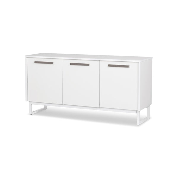 HomeRoots 59" Chic White Accent Cabinet with 6 Shelves – Stylish Storage Solution for Modern Spaces & Décor 568894