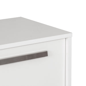 Homeroots 75" Elegant White Wood Console Cabinet With Four Doors - Stylish Storage Solution For Any Room  Manufactured Wood 568895
