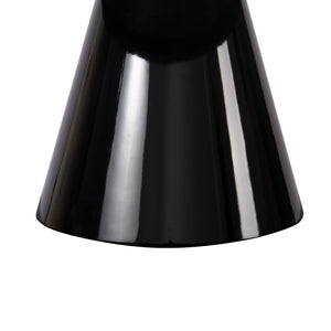 Homeroots 35" Black Wood Round Pedestal Coffee Table   568905