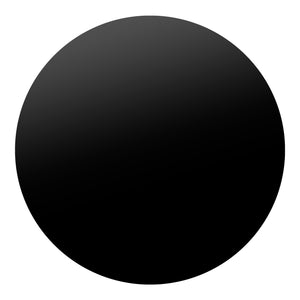 Homeroots 35" Black Wood Round Pedestal Coffee Table   568905