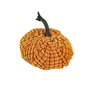 English Elm Set Of 2 Charming Chenille Weighted Pumpkins – Perfect Fall Decor For Thanksgiving & Harvest Season W2078P246682-GIGA