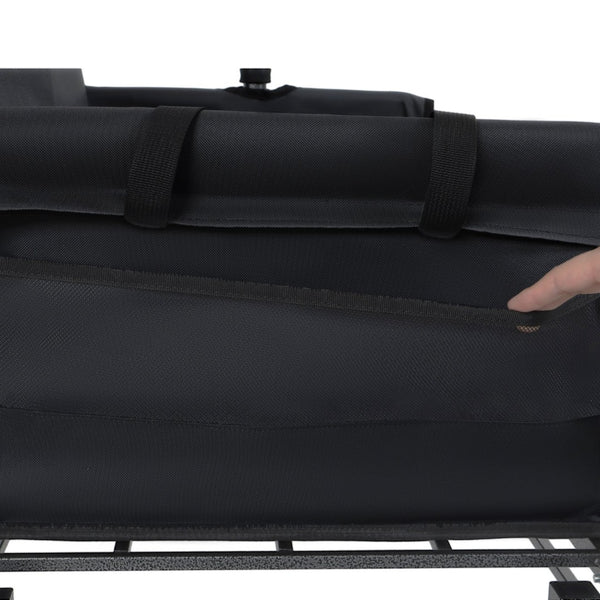 English Elm 3-in-1 Convertible Folding Utility Wagon with Bench Seat All Terrain Heavy Duty Black W2932P354211