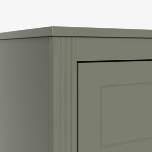 English Elm 6-drawer Double Dresser Solid Wood Legs Mid-century Modern Bedroom Storage Cabinet Olive W1445S00005