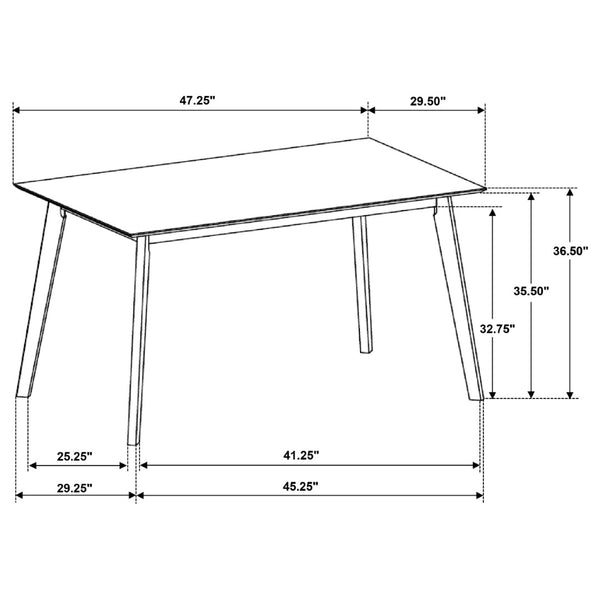 English Elm Aston Mid-century Counter Height Dining Set Walnut Finish Bentwood Chairs for Kitchen B062S01657