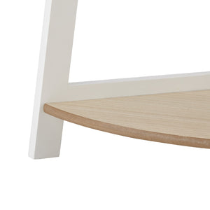 HomeRoots 67" White Wood Corner Bookcase - Elegant Five-Tier Display for Organized Storage and Stylish Decor 569061