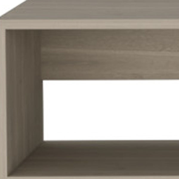 HomeRoots 59" Beige Floating TV Stand - Sleek Wall-Mounted Console with Storage, Cable Management, Versatile Design 569211