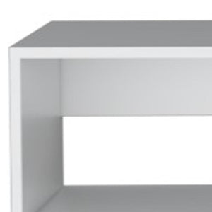 HomeRoots 59" White Floating TV Stand - Modern Wall-Mounted Storage for Minimalist Living Rooms & Offices 569212