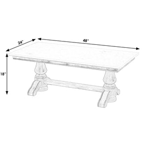 Butler Specialty Danielle Marble Coffee Table - Elegant Round Design With Hand-carved Base For Modern Living Spaces Tan,Beige Marble,Mahogany Wood,Mdf 5692415-butler