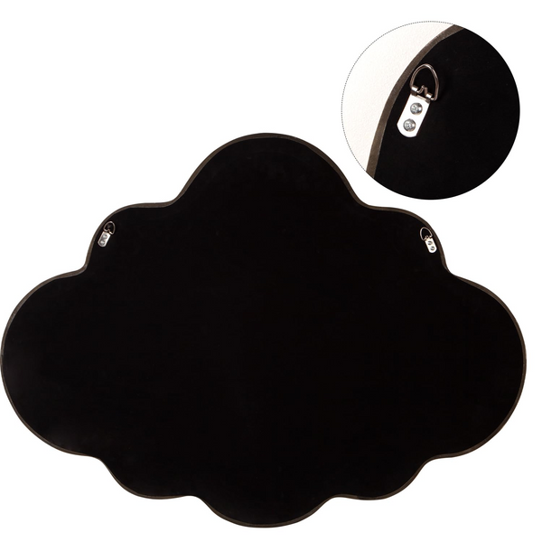 Homeroots 30" Gold Scalloped Metal Framed Accent Mirror  Mirror 569262