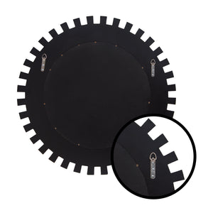 Homeroots 32" Silver Sunburst Unframed Accent Mirror  Mirror 569264