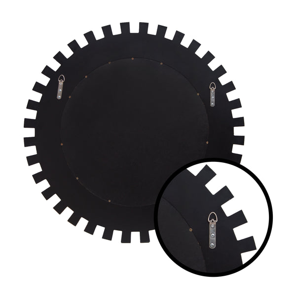 Homeroots 32" Silver Sunburst Unframed Accent Mirror  Mirror 569264