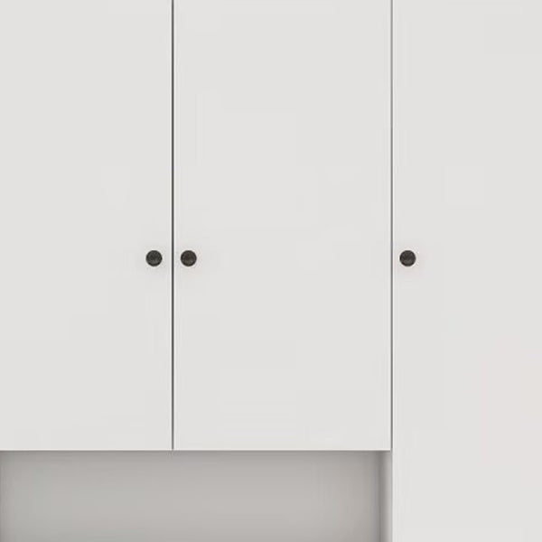 Homeroots 74" White Four Door Three Drawer Combo Dresser – Stylish Storage Solution For Any Home Decor!  Manufactured Wood 569280