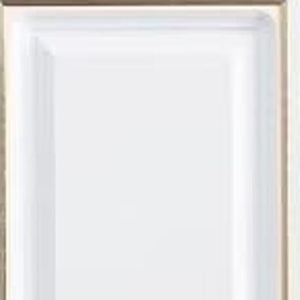 Homeroots 74" Chic White And Gold Five-door Combo Dresser With Two Drawers For Stylish Bedroom Storage Solutions  Manufactured Wood 569282