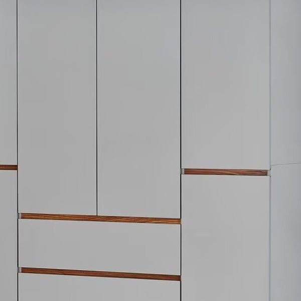 Homeroots 75" Gray Six Door Three Drawer Combo Dresser – Stylish Storage Solution For Any Bedroom Decor!  Manufactured Wood 569283