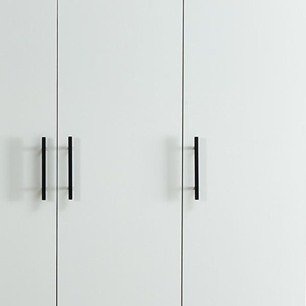 Homeroots 71" White Three Door Two Drawer Combo Dresser - Stylish Storage Solution For Any Bedroom Decor!  Manufactured Wood 569284