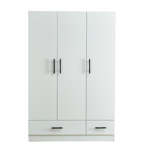 HomeRoots 71" White Three-Door, Two-Drawer Combo Dresser – Stylish Storage Solution for Modern Bedrooms & More 569284