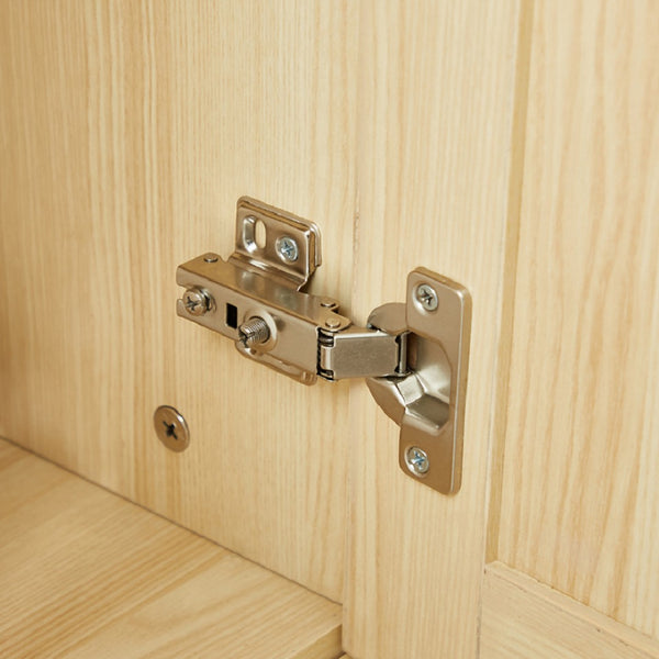 Homeroots 70" Natural Wood & Rattan Six-door Combo Dresser With Four Drawers For Stylish Storage Solutions  Manufactured Wood 569294