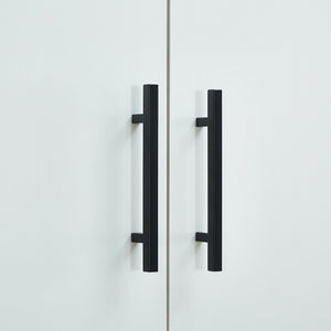 Homeroots 71" White Four Door Combo Dresser With Four Storage Drawers - Stylish, Durable, And Versatile Design  Manufactured Wood 569297