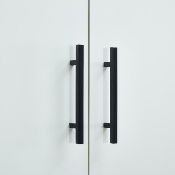 Homeroots 71" White Four Door Combo Dresser With Four Storage Drawers - Stylish, Durable, And Versatile Design  Manufactured Wood 569297