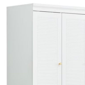 Homeroots 74" White Five Door Two Drawer Combo Dresser - Stylish Storage Solution For Any Room Decor  Manufactured Wood 569298