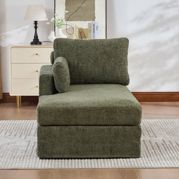 English Elm 31.89" Wide Chenille Modular Sofa Bed with Pocketed Springs for Compact Living W3189P365862