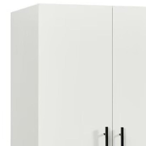 Homeroots 71" White Two Door Single Drawer Combo Dresser - Stylish Storage Solution For Any Room Decor  Manufactured Wood 569300