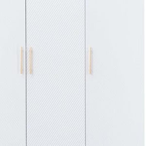 Homeroots 74" White Combo Dresser With 3 Drawers & 4 Doors – Elegant Storage Solution For Any Room Décor!  Manufactured Wood 569335