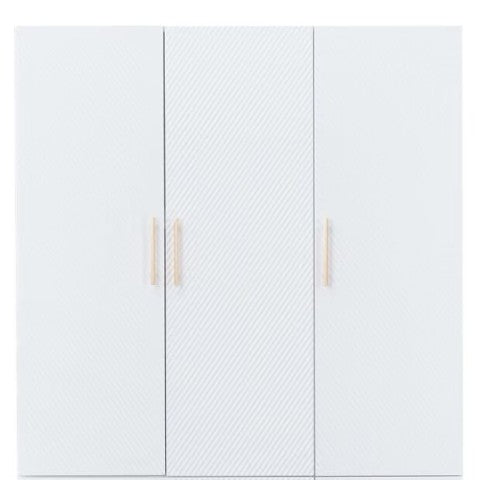 Homeroots 74" White Combo Dresser With 3 Drawers & 4 Doors – Elegant Storage Solution For Any Room Décor!  Manufactured Wood 569335