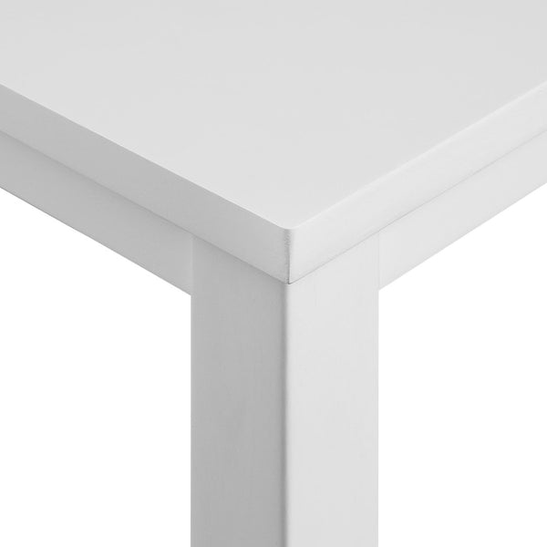 HomeRoots Seven Piece White Wood Dining Set with Six Upholstered Chairs for Modern Everyday Elegance 569339