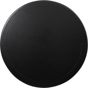 Homeroots 39" Elegant Black Solid Wood Round Dining Table - Perfect For Gatherings, Meals, And Conversations   569346