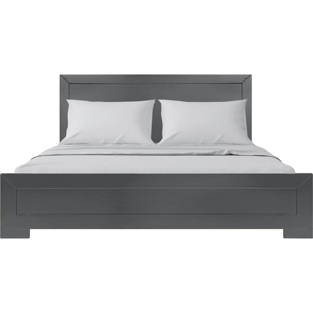 HomeRoots Gray Wood Twin Bed Frame - Sturdy, Contemporary Design with Quality Construction for Lasting Comfort 569352