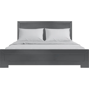 HomeRoots Gray Wood Twin Bed Frame - Sturdy, Contemporary Design with Quality Construction for Lasting Comfort 569352