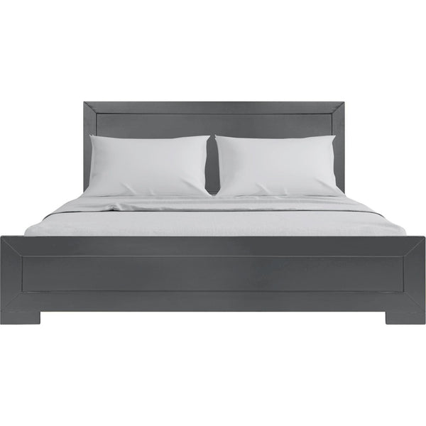 HomeRoots Gray Wood Twin Bed Frame - Sturdy, Contemporary Design with Quality Construction for Lasting Comfort 569352