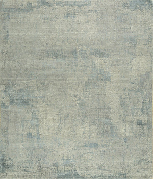 HomeRoots 8' X 10' Hand-Knotted Blue Abstract Area Rug - Premium Wool, Unique Design, Perfect for Modern Spaces 569451