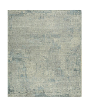 HomeRoots 8' X 10' Hand-Knotted Blue Abstract Area Rug - Premium Wool, Unique Design, Perfect for Modern Spaces 569451