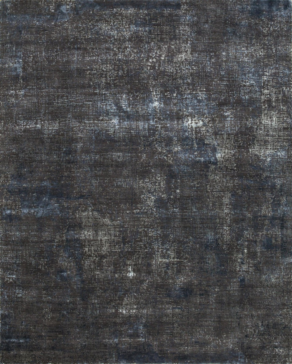 HomeRoots 8' X 10' Blue Abstract Hand-Knotted Wool Area Rug - Artisan Crafted, Durable, and Perfect for Modern Spaces 569452