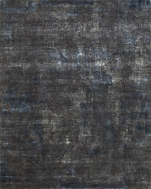 HomeRoots 8' X 10' Blue Abstract Hand-Knotted Wool Area Rug - Artisan Crafted, Durable, and Perfect for Modern Spaces 569452