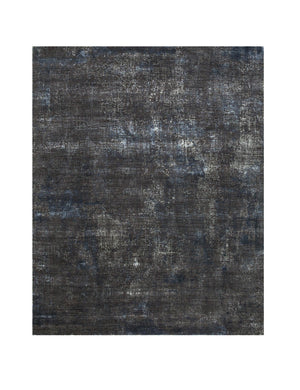 HomeRoots 8' X 10' Blue Abstract Hand-Knotted Wool Area Rug - Artisan Crafted, Durable, and Perfect for Modern Spaces 569452