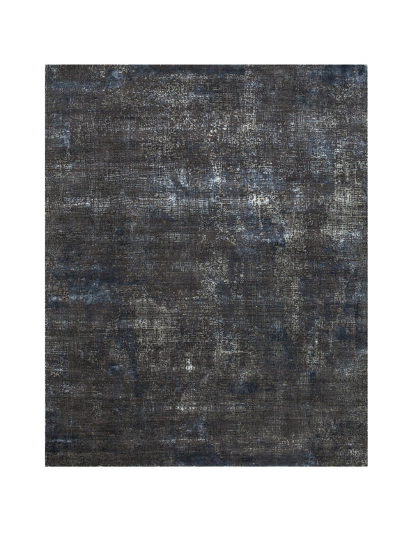 HomeRoots 8' X 10' Blue Abstract Hand-Knotted Wool Area Rug - Artisan Crafted, Durable, and Perfect for Modern Spaces 569452