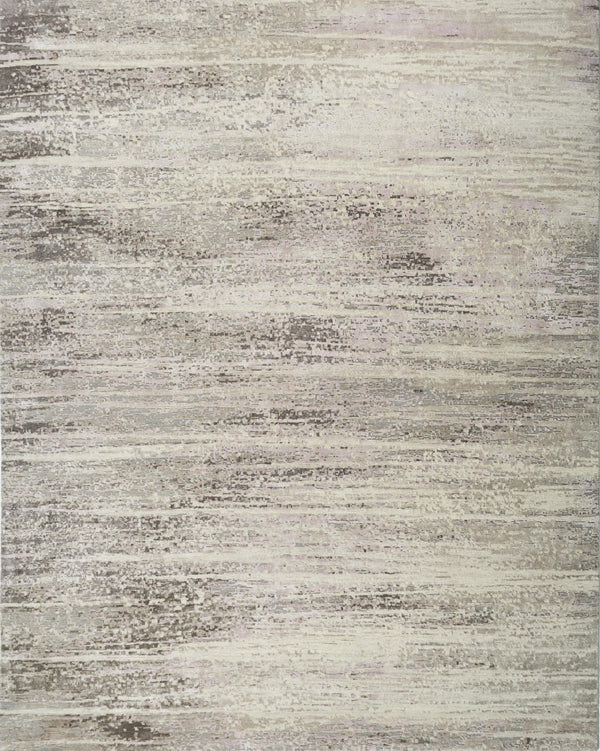 HomeRoots 8' X 10' Brown Abstract Hand Knotted Area Rug - Artisan Crafted Wool, Contemporary Style for Cozy Living 569455