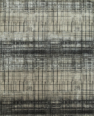 HomeRoots 8' X 10' Black Abstract Hand-Knotted Wool Area Rug - Artisan-Crafted, Durable, and Stylish Accent Piece 569457