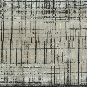 HomeRoots 8' X 10' Black Abstract Hand-Knotted Wool Area Rug - Artisan-Crafted, Durable, and Stylish Accent Piece 569457