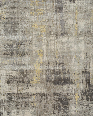 HomeRoots 8' X 10' Brown Abstract Hand Knotted Area Rug - Luxurious Wool, Durable Design, Perfect for Modern Spaces 569463