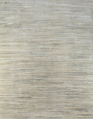 HomeRoots 8' X 10' Beige Abstract Hand-Knotted Area Rug - Luxurious Wool, Durable Design, and Timeless Style! 569474