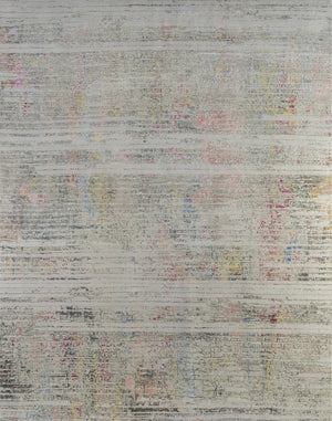 HomeRoots 8' X 10' Beige Abstract Hand-Knotted Area Rug - Luxurious Wool, Timeless Elegance for Any Space 569475