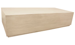 Homeroots 66" Rustic Natural Solid Wood Distressed Coffee Table For Stylish Living Room & Office Decor   569549