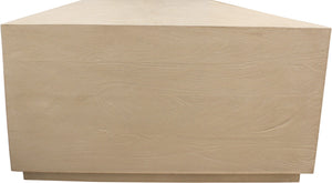 Homeroots 66" Rustic Natural Solid Wood Distressed Coffee Table For Stylish Living Room & Office Decor   569549